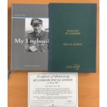 WWII, Günther Rall, Walter Schuck, Walter Wolfrum signed hardback book titled My Logbook. Günther