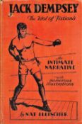 Boxing, Jack Dempsey signed vintage hardback book titled An Intimate Narrative. This 1929 edition