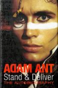 Music, Adam Ant signed hardback book titled Stand and Deliver The Autobiography. Featuring a