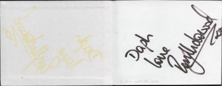 An Autograph Book Containing 25 Fantastic Signatures including Rory Underwood, Jackie Oliver,