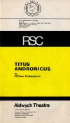 Vintage cast signed Titus Andronicus theatre programme taken from the Aldwych Theatre, London in