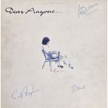 DEAR ANYONE LP Record signed to the Cover Maggie Moone, Don Black and Geoff Stephens. Good