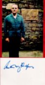 ANTHONY HOPKINS Actor signed card with Silence Of The Lambs Photo. Good condition. All autographs