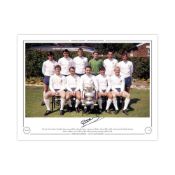 Autographed Dave Mackay 16 X 12 Limited Edition - Col, Depicting A Stunning Image Showing