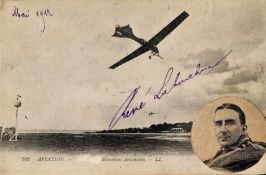 Aviation, vintage 6x4 René Labouchere signed postcard photograph. Born on 30th September 1870,