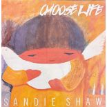 SANDIE SHAW Singer signed LP Cover 'Choose Life' No Record. Good condition. All autographs come with
