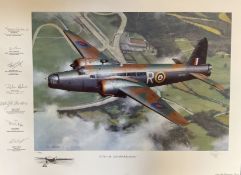 WW2 Ivan Berryman Multi Signed Limited Edition 168/450 Colour 28x20 Print Titled 'N2980 The Loch