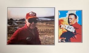 Red Adair signed matted 11x19 signature piece beautifully displaying two colour photographs, one