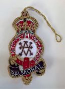 Royal Balmoral Crest Christmas decoration given from Prince Charles to a member of his chief staff