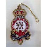 Royal Balmoral Crest Christmas decoration given from Prince Charles to a member of his chief staff