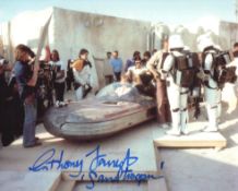 Star Wars Sandtrooper Anthony Forrest signed 8x10 photo. Good condition. All autographs come with