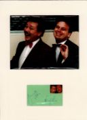 Hale and Pace signature piece mounted below colour photo. Approx size 16x12. Hale and Pace were an