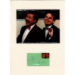 Hale and Pace signature piece mounted below colour photo. Approx size 16x12. Hale and Pace were an