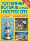 Football Steve Perryman and Larry May signed Tottenham Hotspur v Leicester City FA Cup Semi Final