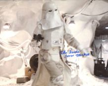 Star Wars A New Hope photo signed by Stormtrooper Alan Swaden. Good condition. All autographs come