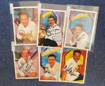 Celebrity Ready Steady Cook Collection of 6 Signatures Including Leslie Waters, Nick Nairn, Tony