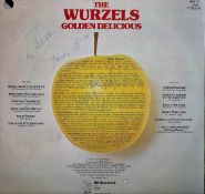 The Wurzels multi signed album sleeve title Golden Delicious 33 rpm vinyl record included. Good