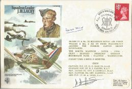 WW2 SOE hero George Millar signed on James Lacey Historic Aviators cover, some foxing but still