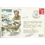 WW2 SOE hero George Millar signed on James Lacey Historic Aviators cover, some foxing but still