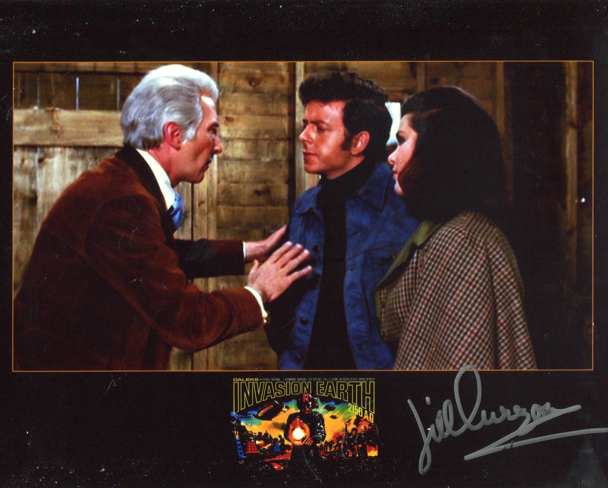 Jill Curzon actress signed Doctor Who Invasion Earth movie photo. Good condition. All autographs