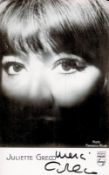 Juliette Greco signed 6x4 black and white photo. 7 February 1927 - 23 September 2020 was a French