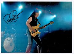 Roger Glover signed 11 x 8 inch colour photo. Good condition. All autographs come with a Certificate