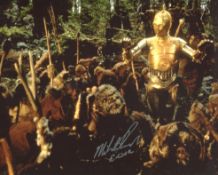 Star Wars 8x10 photo from Return of the Jedi, signed by Michael Henbury who was an Ewok in this