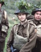 Dads Army 8x10 comedy photo signed by actor Ian Lavender who played Private Pike in the series. Good