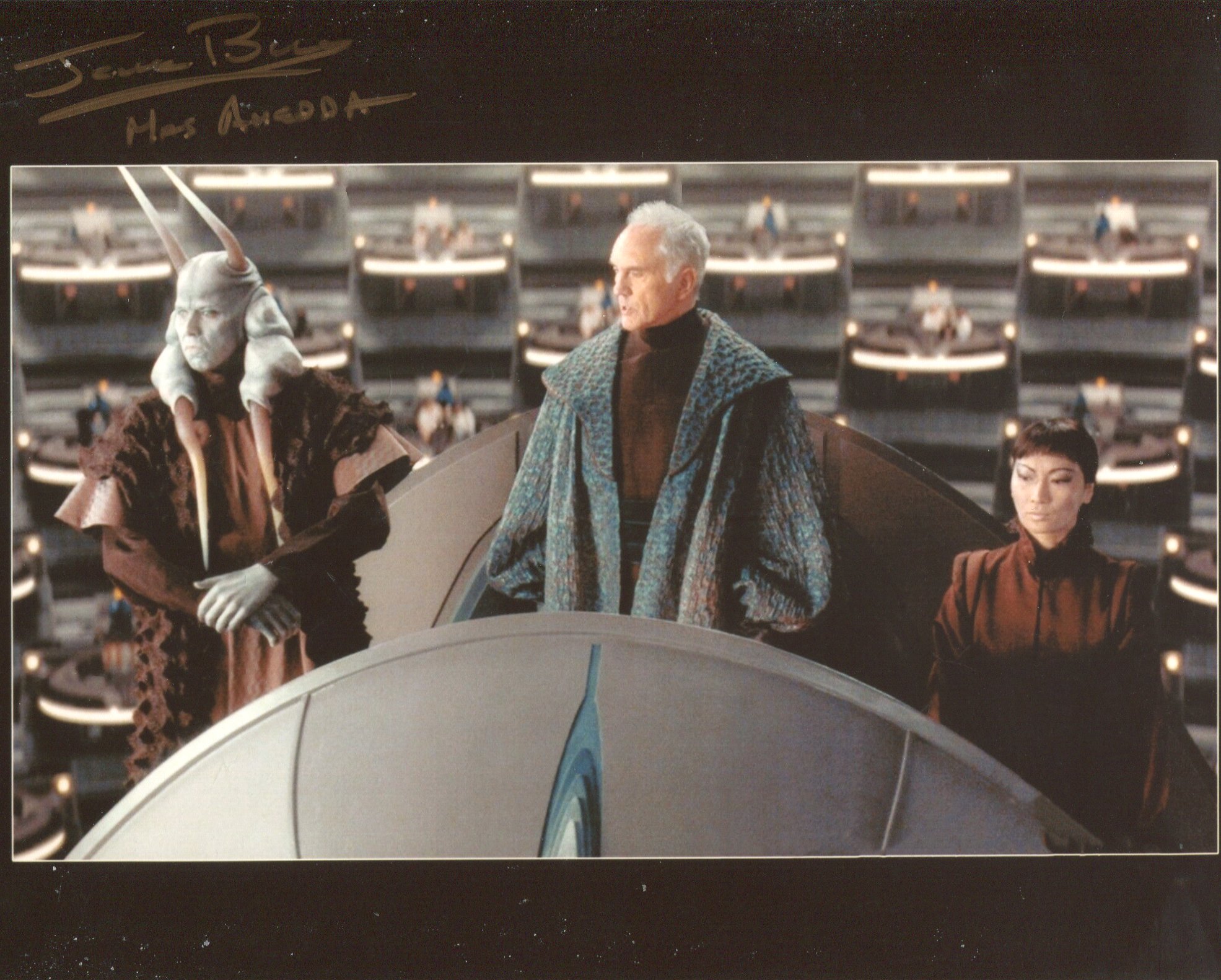 Star Wars 8x10 photo signed by actor Jerome Blake as Rune Hakko. Good condition. All autographs come