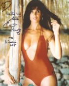 007 Bond girl Caroline Munro signed 8x10 The Spy Who Loved Me photo. Good condition. All