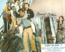 Carry on Jack comedy movie photo signed by actor Bernard Cribbins. Good condition. All autographs