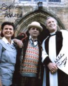 Doctor Who 8x10 'Curse of Fenric' photo signed by Sophie Aldred and the late Nicholas Parsons.