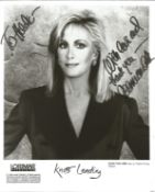 Joan Van Ark signed and dedicated 10 x 8 inch black and white photo. Ark landed her most famous role