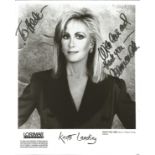 Joan Van Ark signed and dedicated 10 x 8 inch black and white photo. Ark landed her most famous role