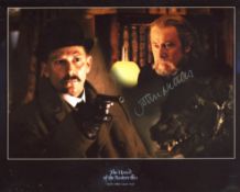 Sherlock Holmes movie The Hound of the Baskervilles photo signed by actor John Nettles. Good