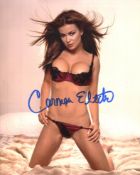 Actress and sexy model Carmen Electra signed 8x10 photo. Good condition. All autographs come with