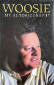 Ian Woosnam signed hardback book titled Woosie Mt Autobiography signature on the inside title