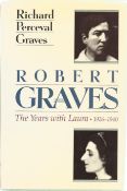 Richard Perceval Graves Hand signed Hardback book Titled 'Robert Graves, The Years With Laura 1926