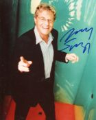 Jerry Springer, 8x10 photo signed by the hugely popular American TV chat show host Jerry Springer.