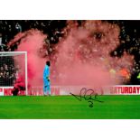Brice Samba signed 12x8 colour photo. Congolese professional footballer who plays as a goalkeeper