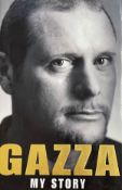Paul Gascoigne signed hardback book titled Gazza My Story signature on the inside title page. Good