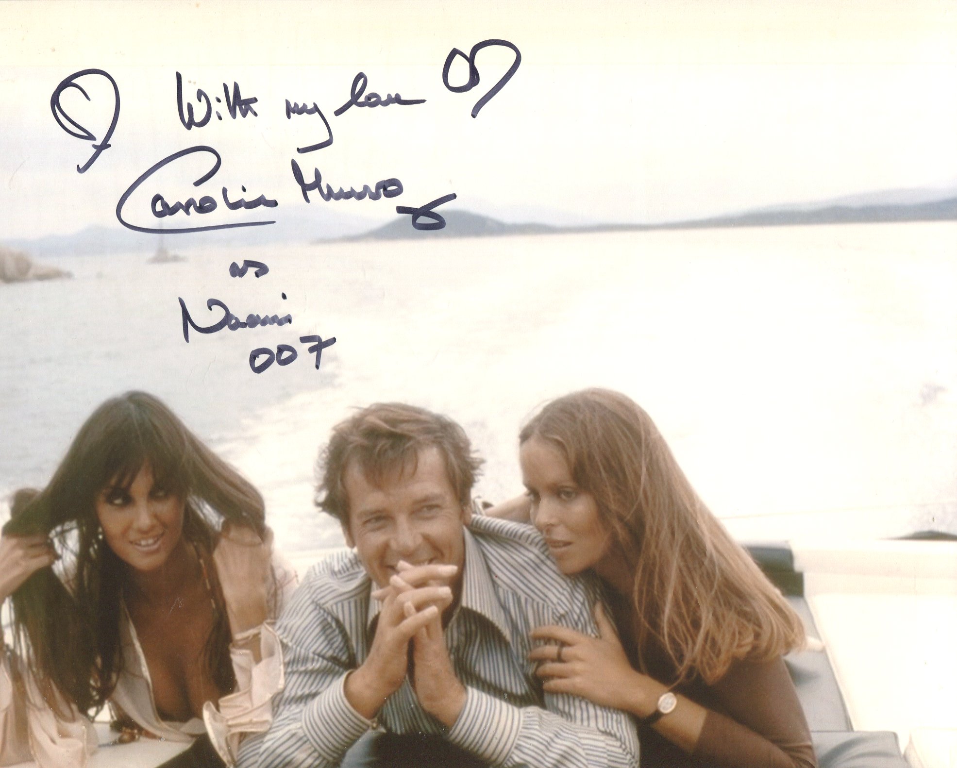 007 Bond girl Caroline Munro signed 8x10 The Spy Who Loved Me photo. Good condition. All