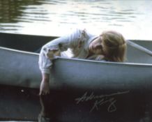 Adrienne King signed Friday the 13th horror movie photo. Good condition. All autographs come with