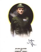 Star Wars 8x10 photo signed by actor Julian Glover as General Veers. Good condition. All