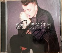 Sam Smith signed CD sleeve titled In the Lonely Hour includes disc. Good condition. All autographs