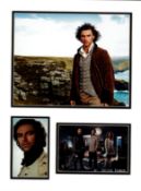 Aidan Turner signed photo mounted with unsigned colour photos. Approx size 16x12. Irish actor. He