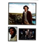 Aidan Turner signed photo mounted with unsigned colour photos. Approx size 16x12. Irish actor. He