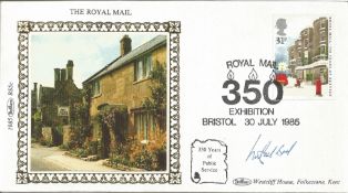 Michael Bond signed FDC celebrating 350 years of public service from Royal Mail. Also included, is