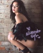 Playboy model Alexandra Tyler signed 8x10 photo. Good condition. All autographs come with a