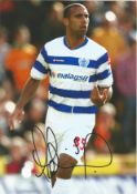 Football Anton Ferdinand signed 12x8 colour photo pictured in action for Queens Park Rangers.